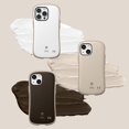 thumbnail image 2 of Café Series Designed for iPhone 11Pro case(5.8") – Cute Hybrid [Hard Shell + Bumper] Shockproof Phone Case -Café Latte, 2 of 5