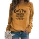 thumbnail image 1 of ICHUANYI Clearance Women's Fashion Printed Loose T-shirt Long Sleeves Blouse Round Neck Casual Tops(Orange, XL) ICHUANYI WER2023081203976, 1 of 4