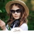 thumbnail image 2 of Giselle Cat Eye Rhinestone Kids Retro Sunglasses for Teens Girls Children Age 6-14 Trendy Glasses, 2 of 7