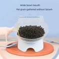 thumbnail image 2 of Cuenco protector para el cuello para gatos y perros con modelado de orejas de gato Cuenco individual para comida para perros y gatos con boca oblicua, 2 of 5