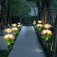 thumbnail image 6 of Gnmfd Solar Flower Lights Outdoor, LED Garden Stake Lights Auto On/Off Up to 8 Hours, Flexible Decorative Solar Powered Lighting for Yard Flower Beds Walkways Patio Landscaping, 6 of 9