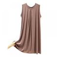 thumbnail image 1 of MesaSe Chemise de Nuit Sans Manches en Modal pour Femmes, Robe de Nuit d'Été, Camisoles Unies, 1 of 9