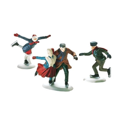 Department 56 "Skating Party" Set of 3