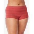 thumbnail image 3 of Joyspun Women's Sheer Stripe Seamless Boyshort Panties, 3-Pack, Sizes to 3XL, 3 of 5