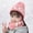 Pink, variant on Dyfzdhu Winter Knitted Fleece Hood Scarf Coif Kid Knit Hat Warm Hats Purple