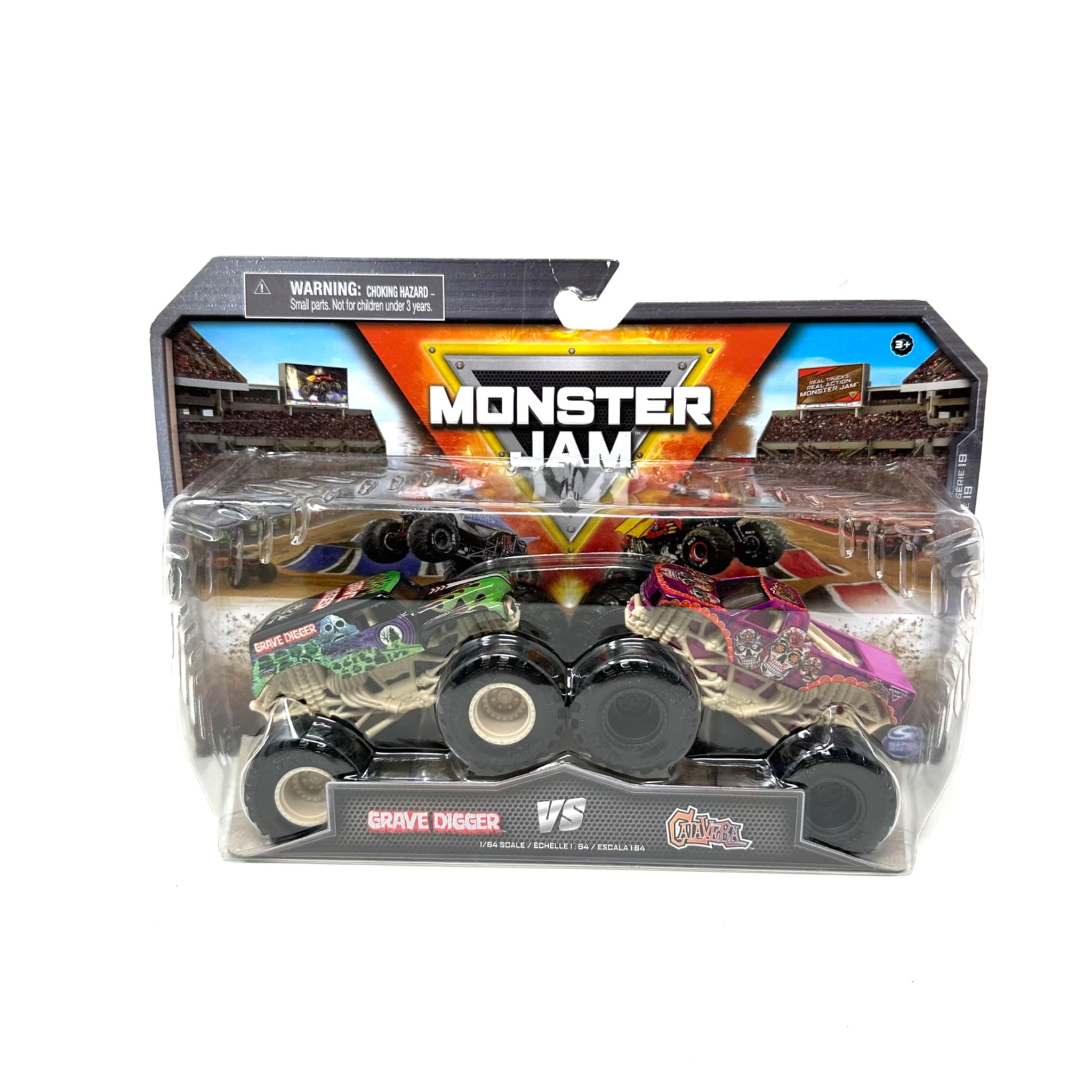 ミニカー Monster Jam Pit Party & Go 10 TRUCKS set Monster Jam Pit Party Carrying Case, Includes 10 Trucks
