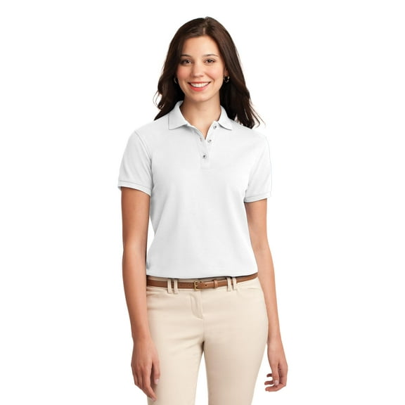 Port Authority L500 Ladies Silk Touch Polo, Plus Size Tops