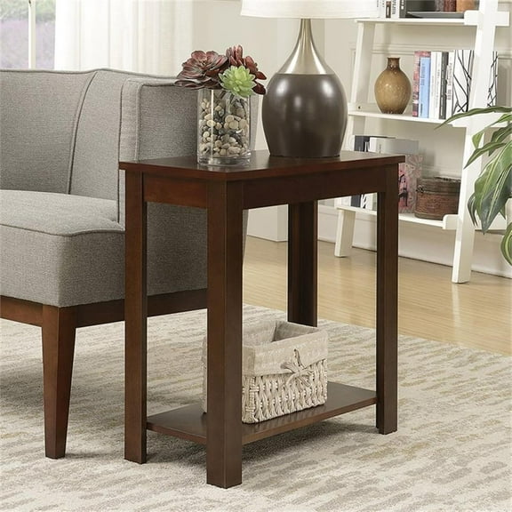 Pemberly Row End Table in Espresso Wood Finish