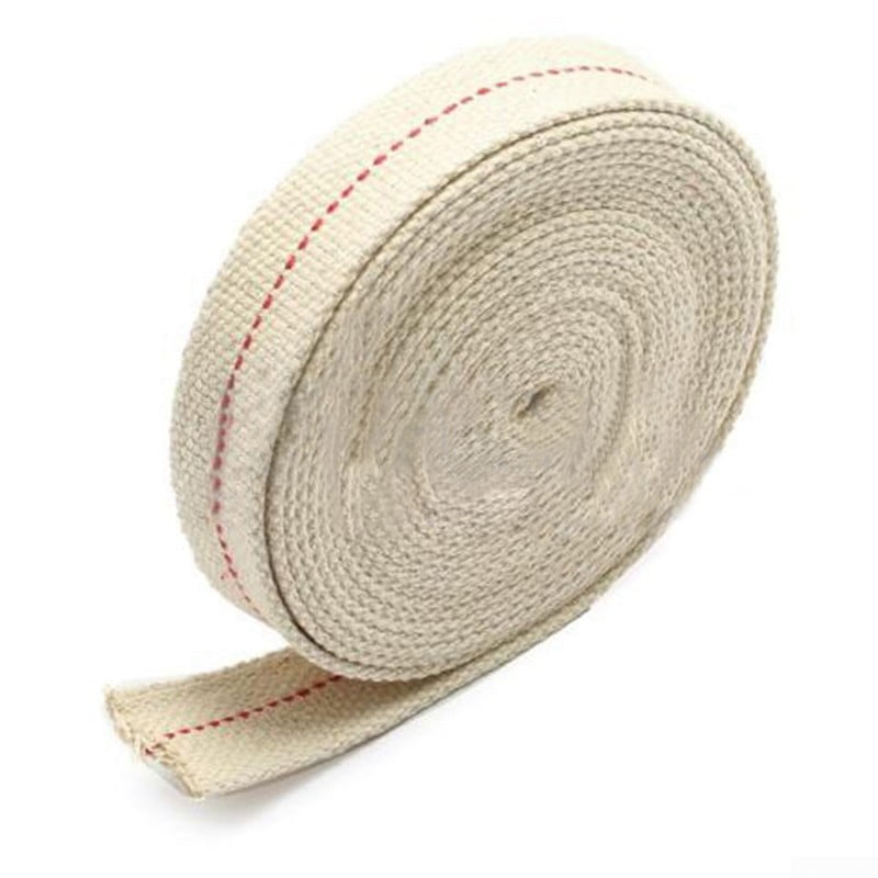 15ft 3/4' Flat Cotton Oil Lamp Wick Roll For Oil Lamps Lanterns UX 