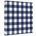 thumbnail image 2 of Ships Next Day Canvas Wall Art 16"x16", Navy Blue Check Wood Framed Canvas Print Painting, Farmhouse Buffalo Plaid Blue Ready to Hang Picture Wall Decor for Home Bedroom Kitchen Office, 2 of 9