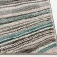 Better Homes & Gardens 4' x 6' Carved Waves Teal Indoor Area Rug