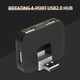 thumbnail image 4 of Hub USB2.0 de 4 puertos Convertidor USB2.0 giratorio Soporte USB Ventilador Ratón Teclado Abanopi Concentrador USB, 4 of 6