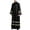 Black, variant on Men's Priest Robe Clergy Cassock Church Long Robe Choir Minister Clergy Pulpit Liturgical Costume White