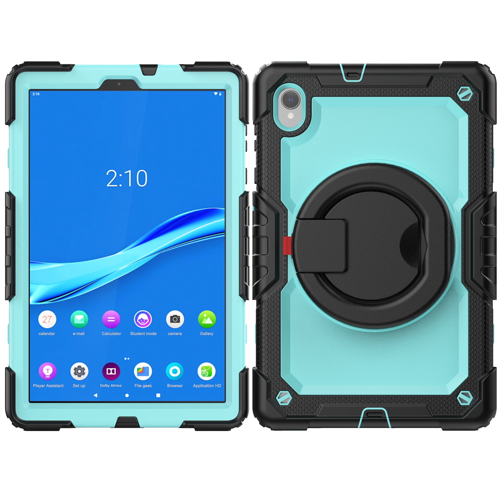 TECH CIRCLE Case for Lenovo Tab M10 Plus (10.3) (TB-X606F) Tablet - Heavy  Duty Protection Rugged Case with Kickstand Portable Handle Drop Proof  Cover, Darkblue 