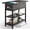 Charcoal Gray, variant on End Table with  Station, Flip Top Side Table with USB Ports and Outlets, Sofa Couch Table Bedside Table for Living Room Bedroom, Narrow Nightstand with Storage Shelves for Small Spaces