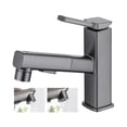 thumbnail image 2 of Zootealy Pull Out Kitchen Faucets With 2 Spray Modes Single-Handle 35 Inch Pull Down Bathroom Sink Sprayer Faucet Ceramic Valve Adjustable Hot & Cold Water Water Tap, 2 of 6