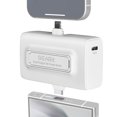 thumbnail image 1 of Minibatería externa GearIt de 5000 mAh con conectores USB-C y Lightning integrados, color blanco, 1 of 10