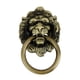 thumbnail image 1 of es , es de caída de tocador, de puerta de cabeza antigua, gabinete Latón Zulema Tirador de cabeza de león retro, 1 of 8