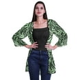 thumbnail image 1 of Moomaya Viscose Georgette Printed Short Shrug Long Sleeves Cardigans For Women, 1 of 5