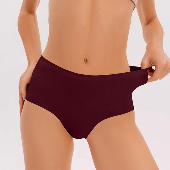 Levmjia Womens Underwear Seamless Breathable Solid Color High Waist Panties No Show Invisible Comfortable Everyday Wear For Women