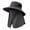 Black, variant on UPF 50+ Sun Protection Hat with Full Face & Neck Coverage, Uv Protection Bucket Wide Brim Hat for Fishing Hiking Men Women