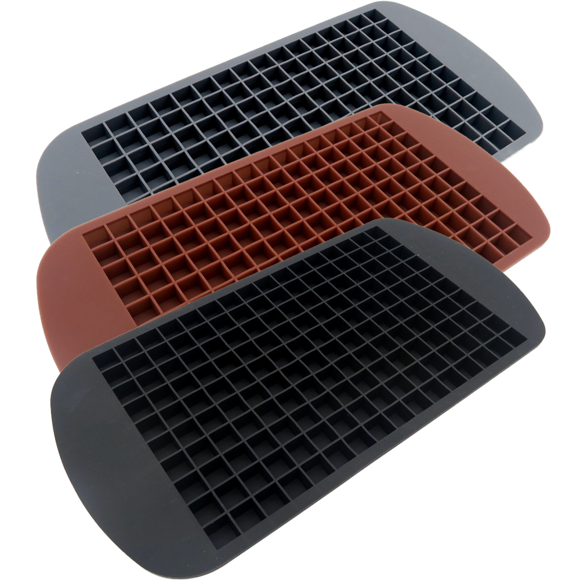 3-Pack 160 Mini Ice Cube Trays and Candy Grids Small Ice Maker Tiny Ice Cube Trays