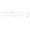 thumbnail image 2 of Urbanest 1/2” Adjustable Wall Mounted Swing Arm Rods, 24"-38", Brushed Steel, 2 of 4
