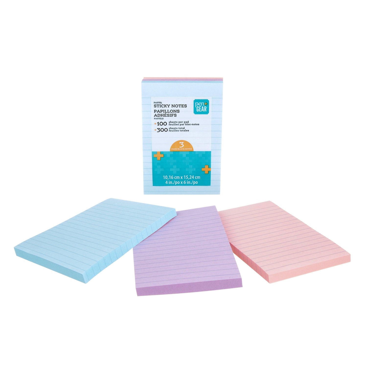 PEN+GEAR Sticky Notes WM-PSTL-3NT-C, Pastel