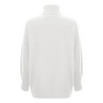 thumbnail image 4 of DuoJiaJ Sweaters for Women Winter Pullover Turtleneck Oversized Sweater Long Sleeve Casual Outwear Cozy Sweater White XXXL, 4 of 4