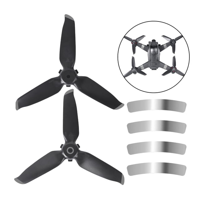 Hélice de Repuesto para Piezas de 2 pcs Sticker 1 par de plateada Hugo mini hélices rc