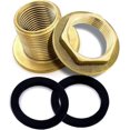 thumbnail image 5 of 1/2 Inch Stainless Brass Wall Feed-Through for Water Faucets, Rain Barrels & Containers - Bulkhead Connector, 5 of 5