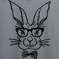 thumbnail image 3 of CafePress - Cute Hipster Easter Bunny Sweatshirt - Crew Neck Sweatshirt, 3 of 4