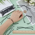 thumbnail image 3 of 16Pcs Waxed Cotton Cord Adjustable Bracelet Makings Black 5.91~10.16 inch(15~25.8cm) 1mm, 3 of 6