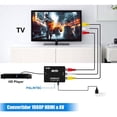thumbnail image 2 of Convertidor De Imagen De Hdmi A Rca Av Audio Video Adaptador Para Tv, 2 of 5