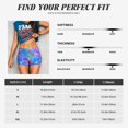 thumbnail image 5 of Magic Mushrooms Hippie Boho Ttrippy Workout Shorts For Women Scrunch Butt Lifting Yoga Gym Seamless Booty Biker Shorts Small, 5 of 9