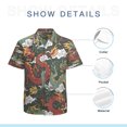 thumbnail image 7 of High Quality Hawaiian Shirts for Men Short Sleeve Aloha Beach Shirt Floral Summer Casual Button Down Shirts Blouses 5ML7JK, 7 of 7