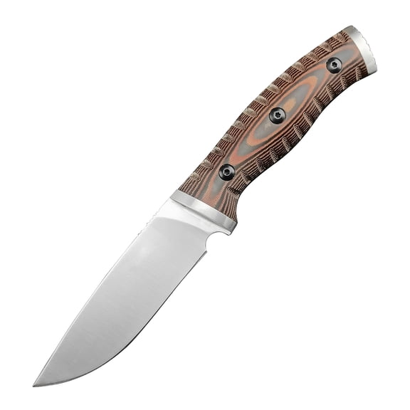 Camping Fixed Blade Knife with Kydex Sheath, 8Cr13MoV Stainless Steel, G10 Handle, Perfect for Hiking and Fishing