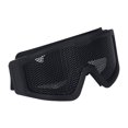 thumbnail image 2 of Gafas de seguridad transpirables, resistentes a golpes, con diseño de malla de hierro, a prueba de viento y arena, para aficionados a los juegos militares de CS al aire libre, color negro., 2 of 14