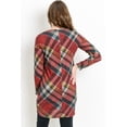 thumbnail image 3 of Burgundy Tartan Maternity Nursing Tunic, 3 of 4