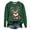Dark Green, variant on Sgkm Womens Christmas Sweatshirt Reindeer Pattern Pullover Print Long Sleeve Comfortable Womens Tops Cold Weather M Black