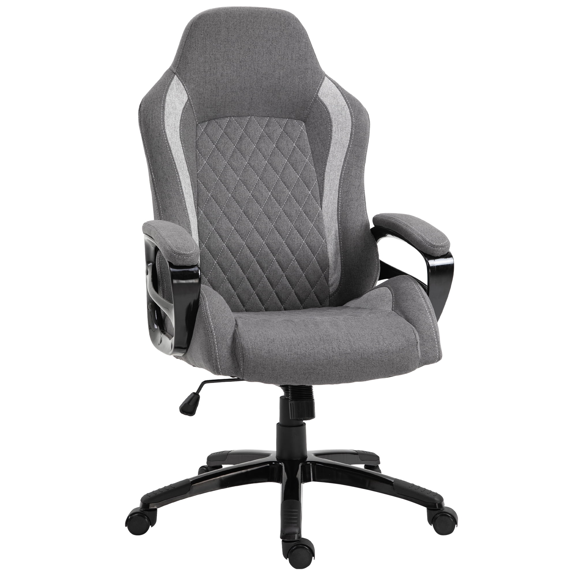 Black Vinsetto Ergonomic Office Chair Adjustable Height Soft Padded Home Chair 