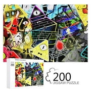 200 Piece Jigsaw Puzzle For Adults & Kids - Gravity Falls Puzzle For Boys Girls Puzzle Enthusiasts