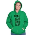 thumbnail image 3 of Boat Hair Don't Care Ocean Vibes Cute Zip Hoodie Sweatshirt Women Brisco Brands M, 3 of 6