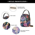 thumbnail image 4 of FORMRS Crossbody Bag for Women Quilted Travel Shoulder Cell Phone Purse with Chain Strap Handbag, Puprle Ethereal Floral Harmony, 4 of 7