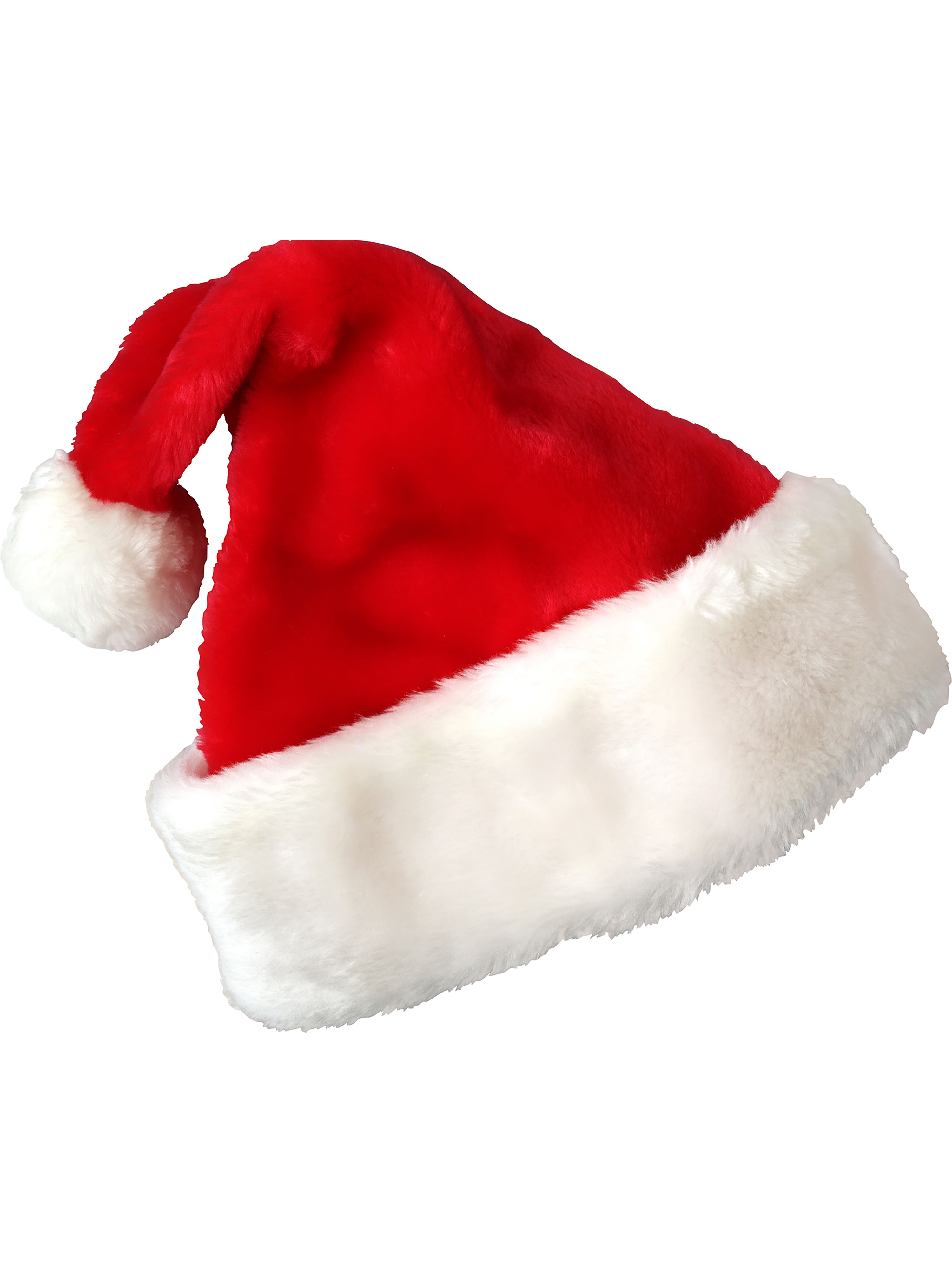Christmas Cap Thick Ultra Soft Plush Santa Claus Holiday Fancy Dress Hat CA