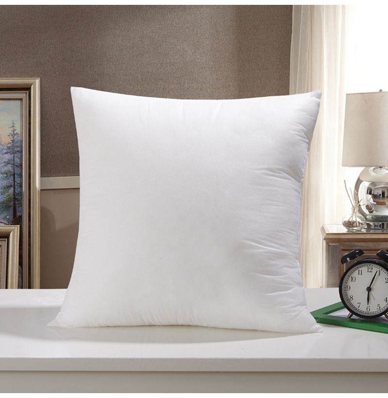 Premium 16 X16 White Cotton Feel Microfiber Square Sham Euro Sofa
