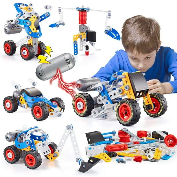 Kidpal STEM Building Toys for Boys 6-12 Years, Erector DIY Engineering ...