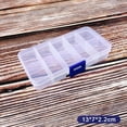 thumbnail image 1 of 10/15/24 Grids Compartment Transparent Container Box Jewelry Pa A1, 1 of 5