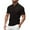 Black, variant on Shirts for Men Summer Casual Solid Colour Short Sleeve Lapel Slim Fit Stretchy Sport Tops