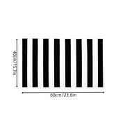 Wdhugt Black And White Area Rug 24X16 In Striped Front Door Rug Cotton Washable Indoor Outdoor Rug Doormats Outdoor Small Striped Rugs for Kitchen Entryway Patio Front Porch Decor
